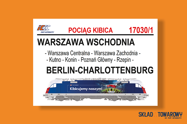 Pociąg Kibica do Berlin-Charlottenburg