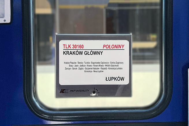 TLK 33162/TLK 30160 BIESZCZADY/POŁONINY