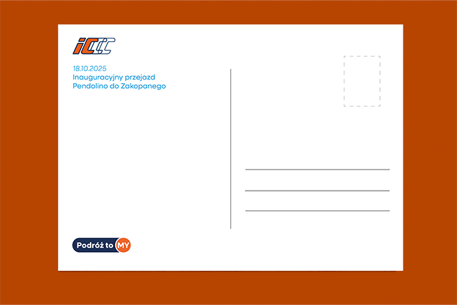 Pocztówka „Pendolino do Zakopanego”- inauguracja nowej trasy Pendolino
