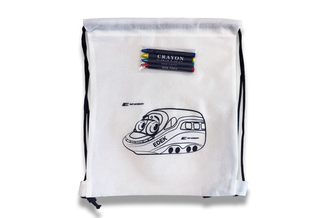 Plecak do kolorowania z kredkami 