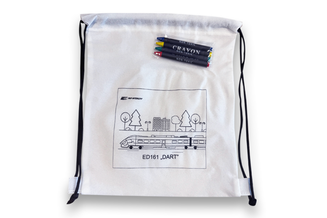 Plecak do kolorowania z kredkami 